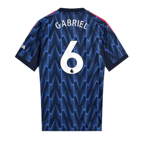 Billige Fotballdrakt Arsenal Gabriel Magalhaes #6 Replika Bortedrakt 2025-26 Kortermet Billige Fotballdrakt Arsenal Gabriel Magalhaes #6 Replika Bortedrakt 2025-26 Kortermet